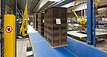 Pallet loading station and empty pallet robot